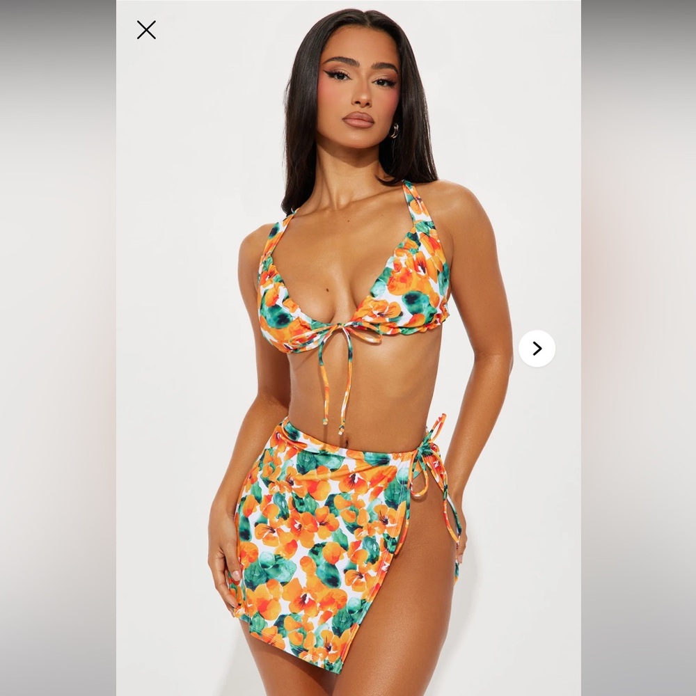 Fashion Nova 3 piece bikini set